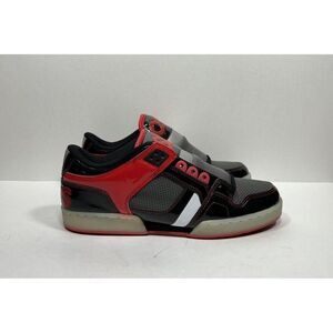 Osiris NYC 83 Low Top Mens Size 10 Skateboard Skater Shoes Red Black Grey